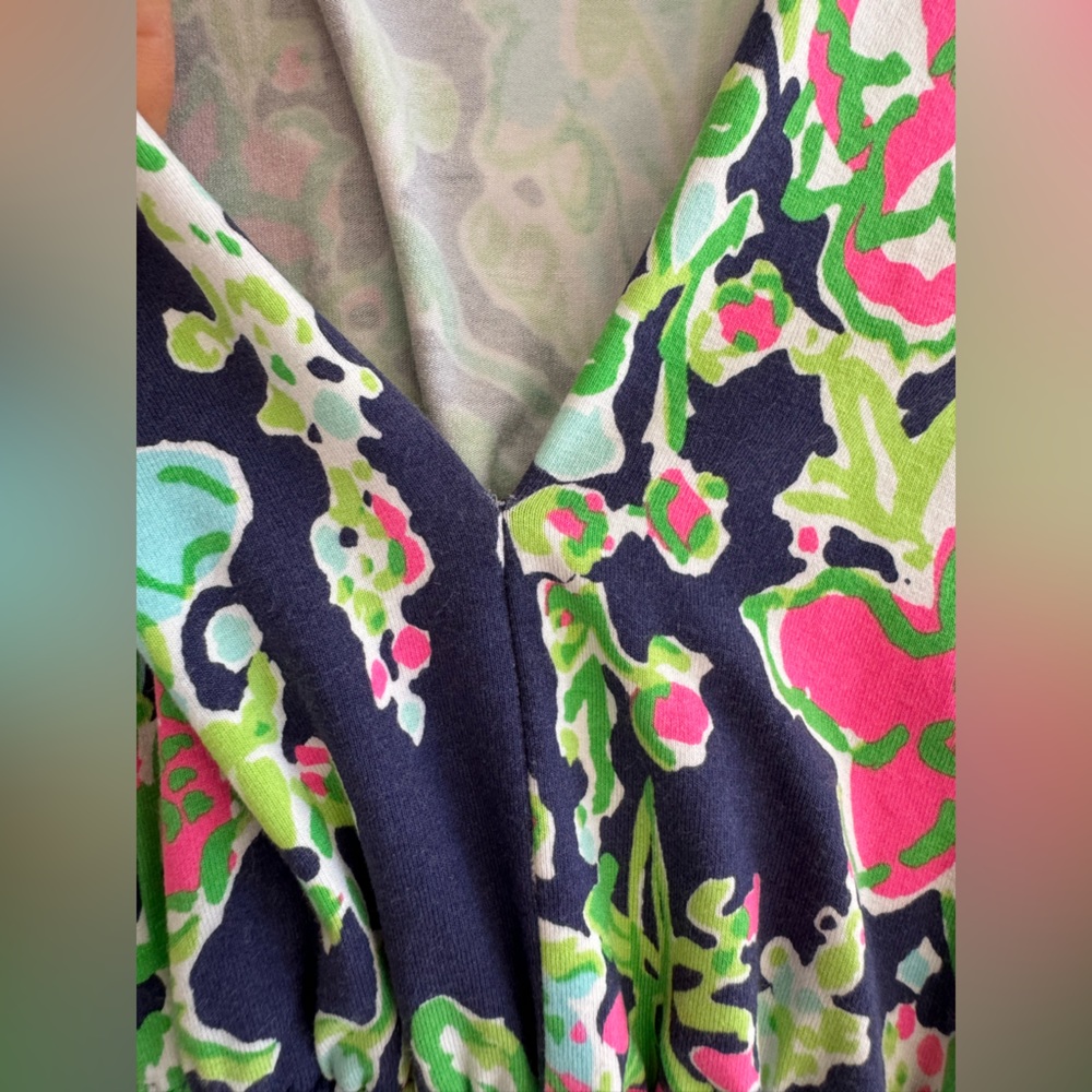 Lilly Pulitzer Alexandra Dress SZ XS Navy Southern Charm - Picture 8 of 14